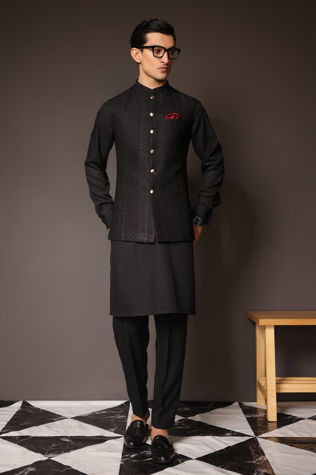 striped-embroidered-waist-coat