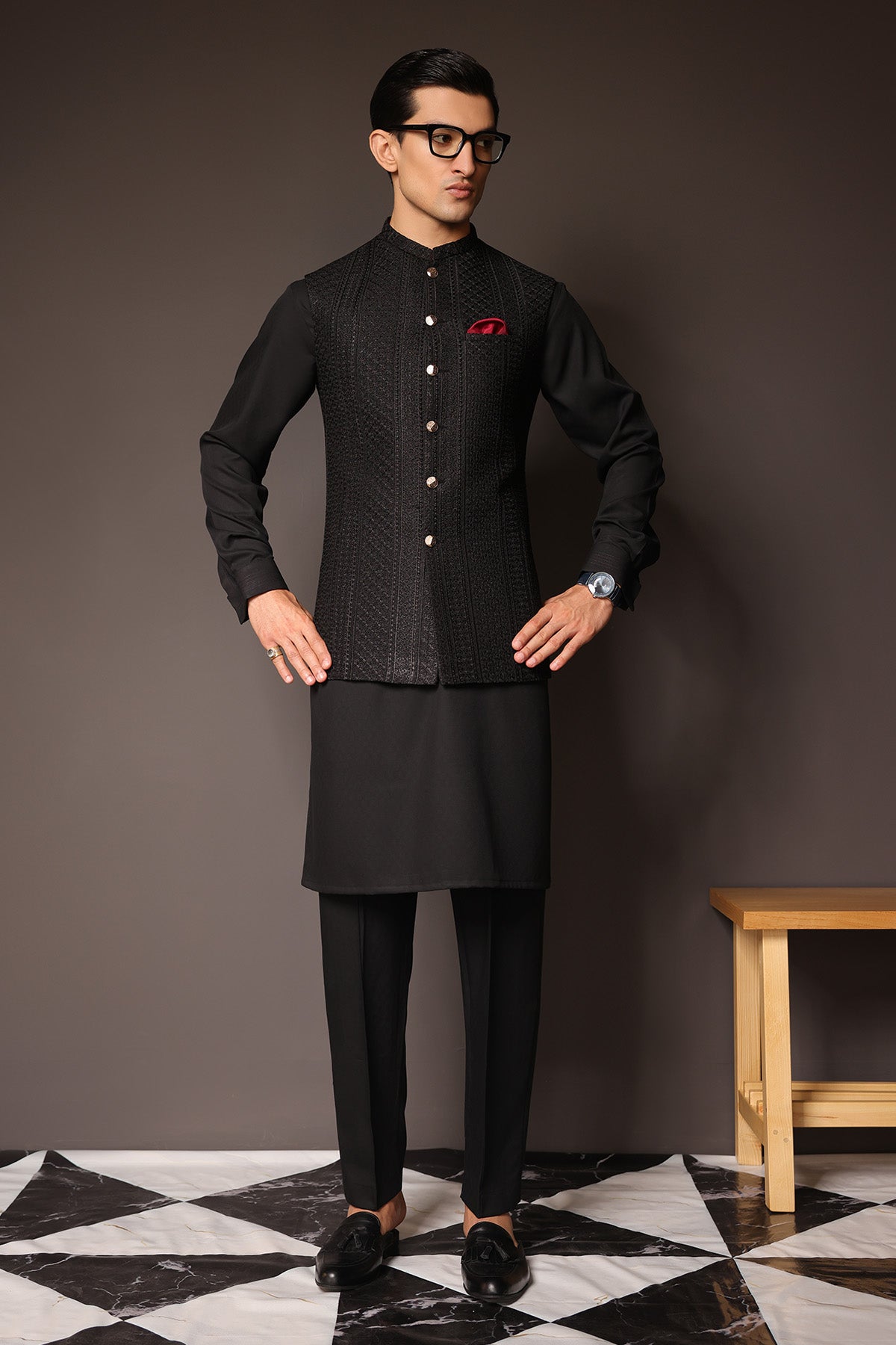 striped-embroidered-waist-coat