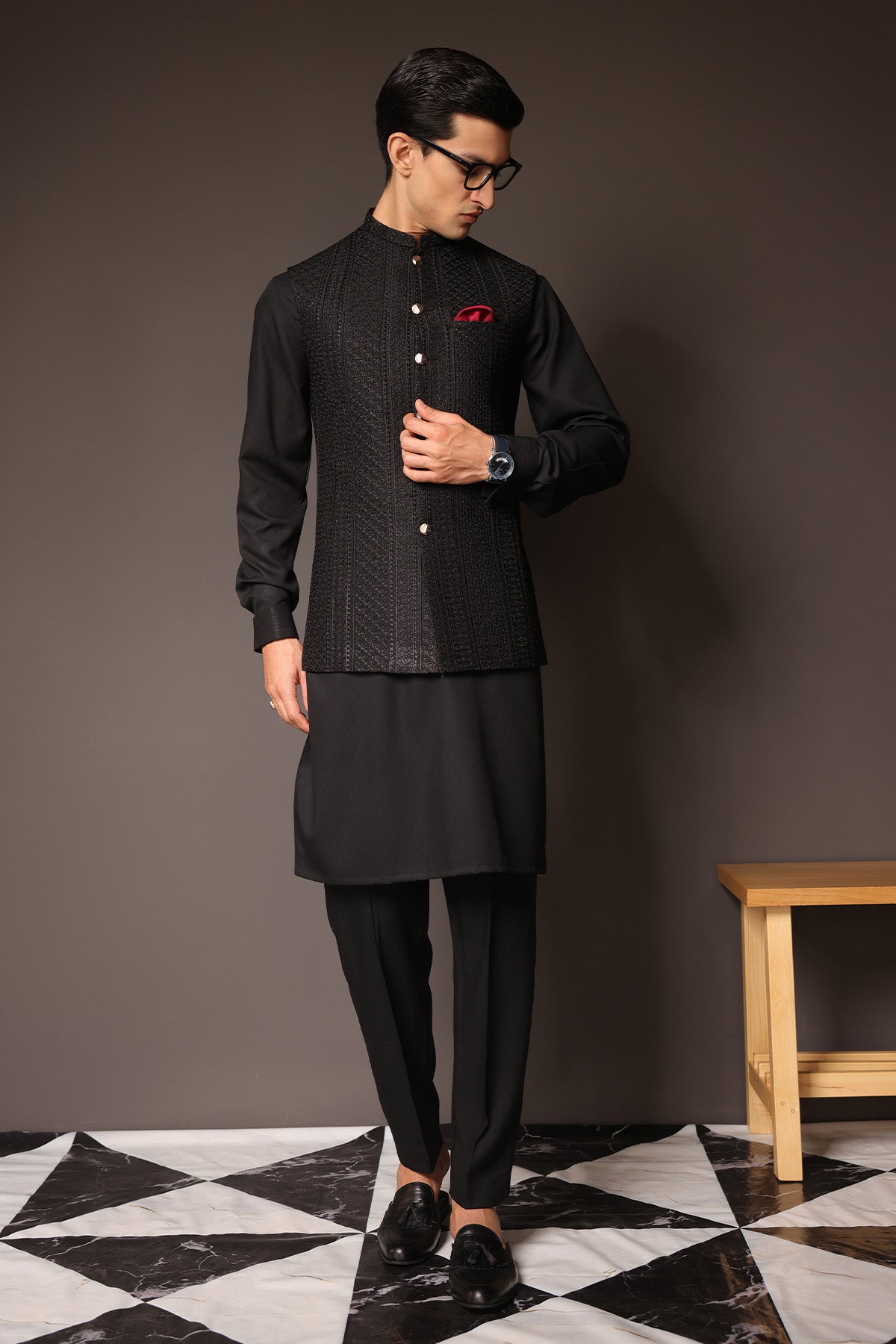 striped-embroidered-waist-coat