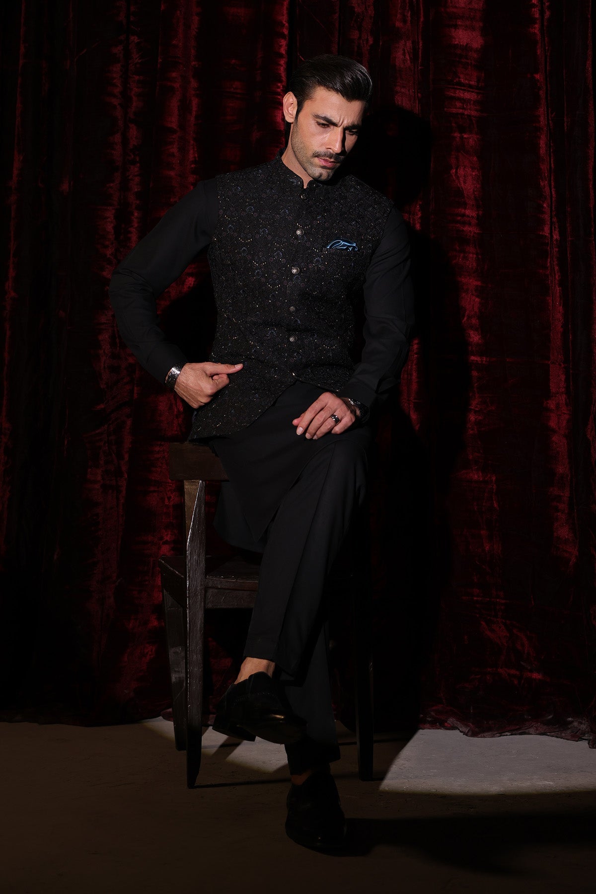 Premium Embroidered Waistcoat