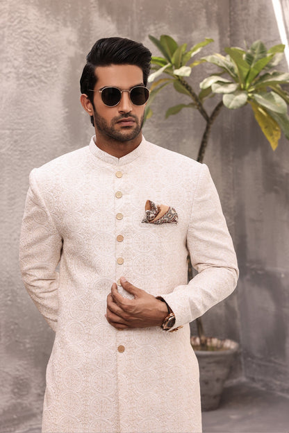 White Sherwni  for Men