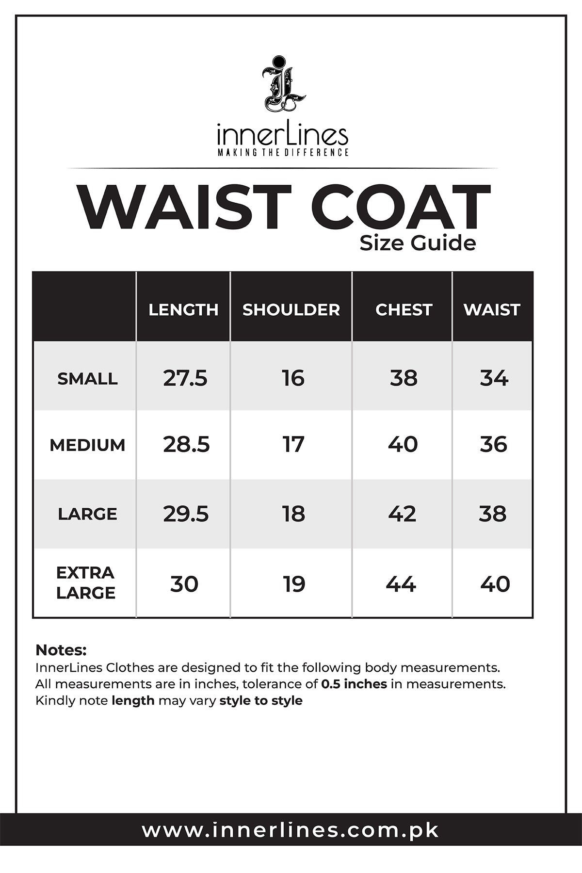 Striped Waist Coat - WC-282