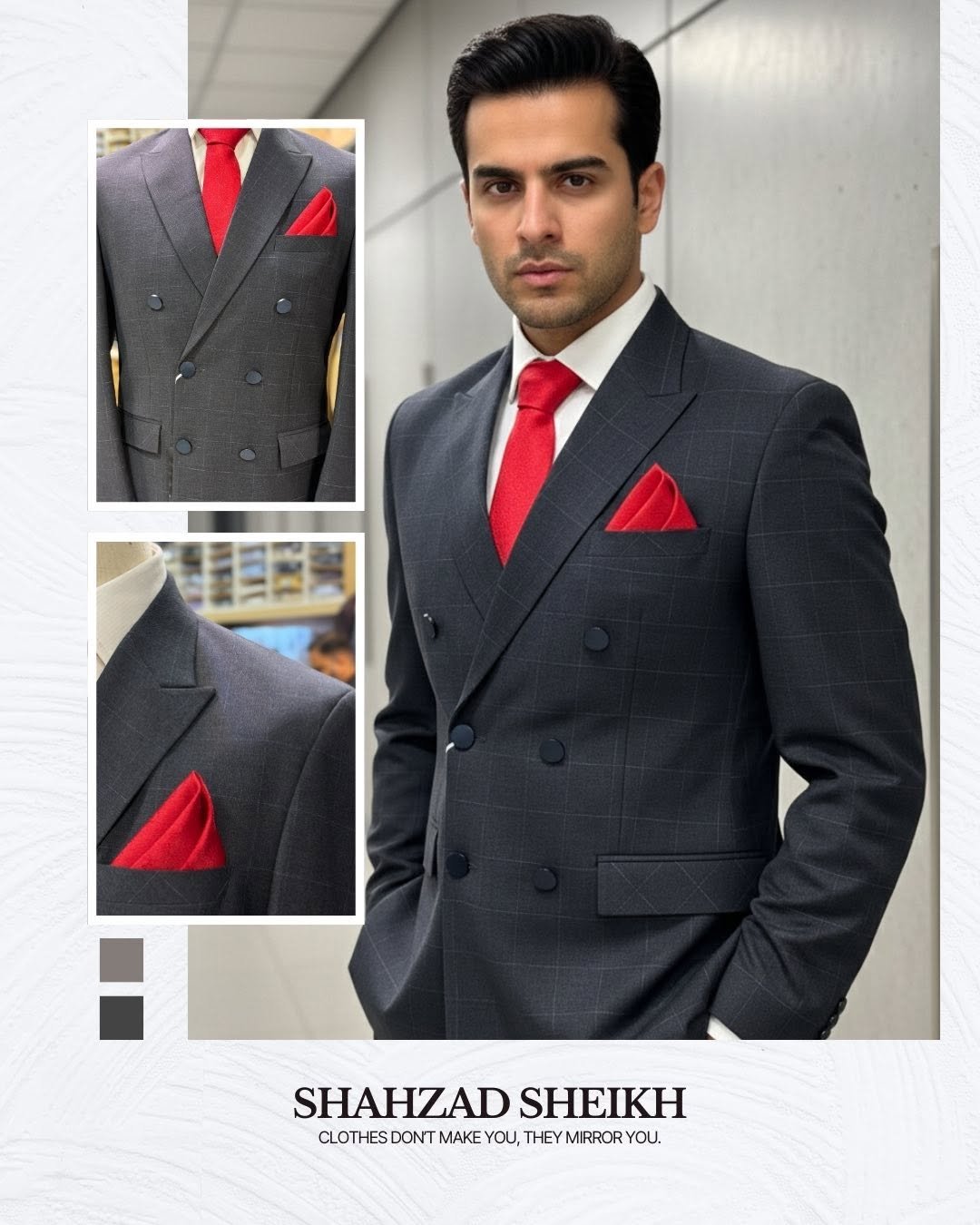 Double Breasted Executive Suit – Soft Suiting | DBS-1001