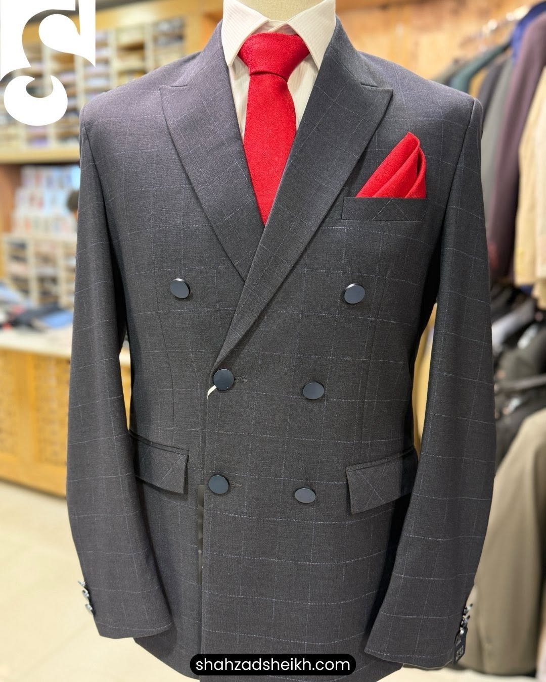 Double Breasted Executive Suit – Soft Suiting | DBS-1001 - Image 2
