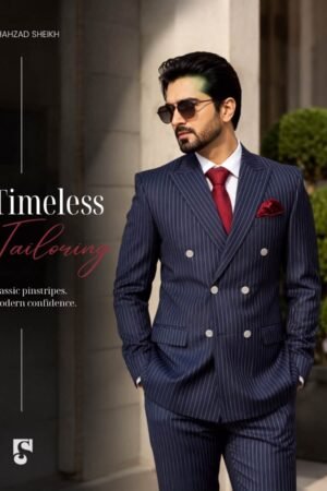 Blue Lining Double Breasted 2PC Suit | DBS-1002