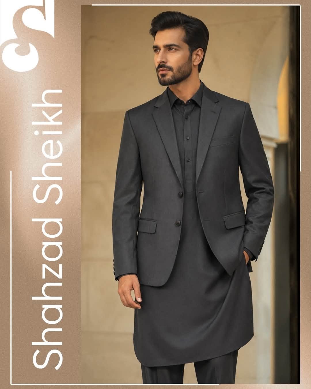 Classic Black Winter 3-Piece Imported Suiting Coat Suit | COATSUIT-5683
