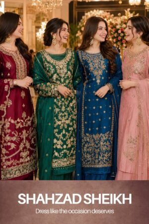 Luxury Hand-Embroidered Silk Shirt – Four Colours | LHM-01–04