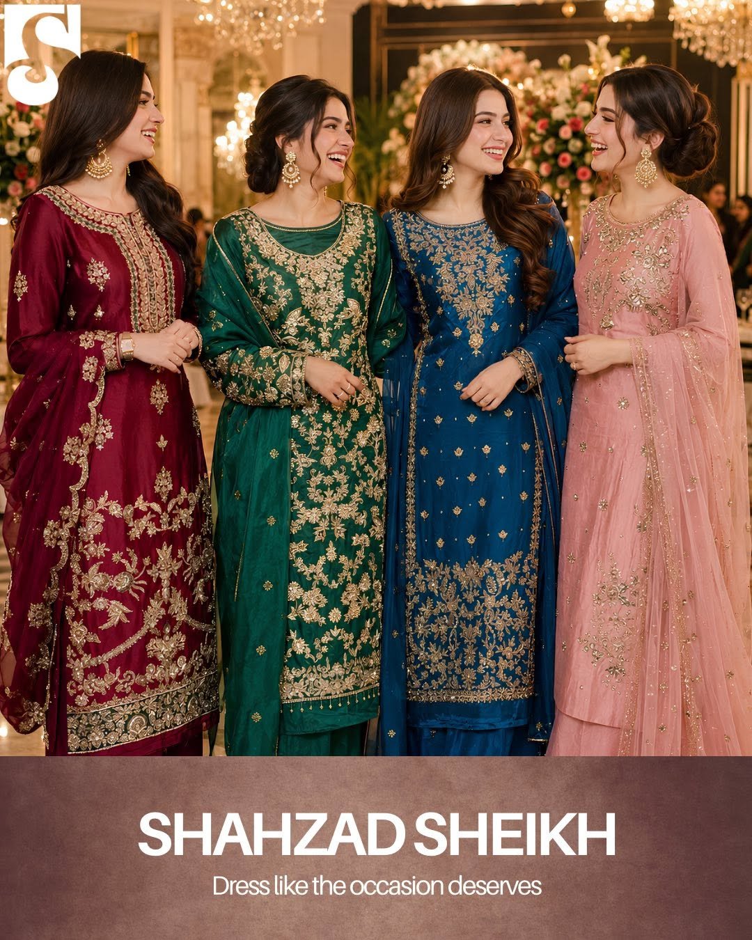 Luxury Hand-Embroidered Silk Shirt – Four Colours | LHM-01–04
