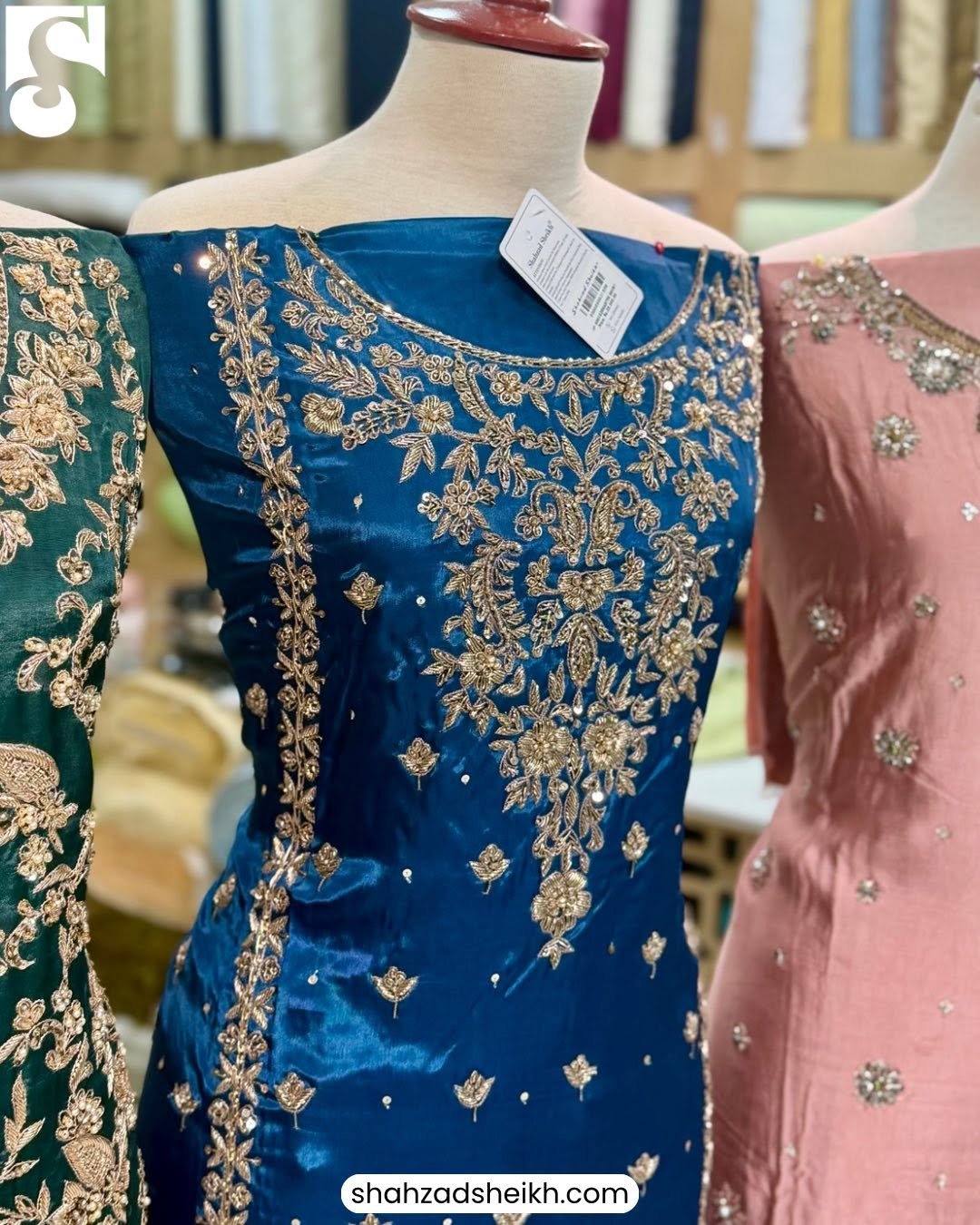 Luxury Hand-Embroidered Silk Shirt – Four Colours | LHM-01–04 - Image 6