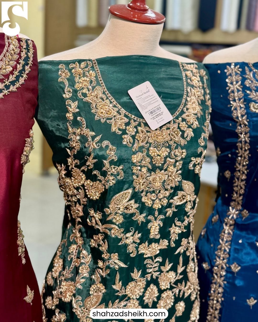 Luxury Hand-Embroidered Silk Shirt – Four Colours | LHM-01–04 - Image 5