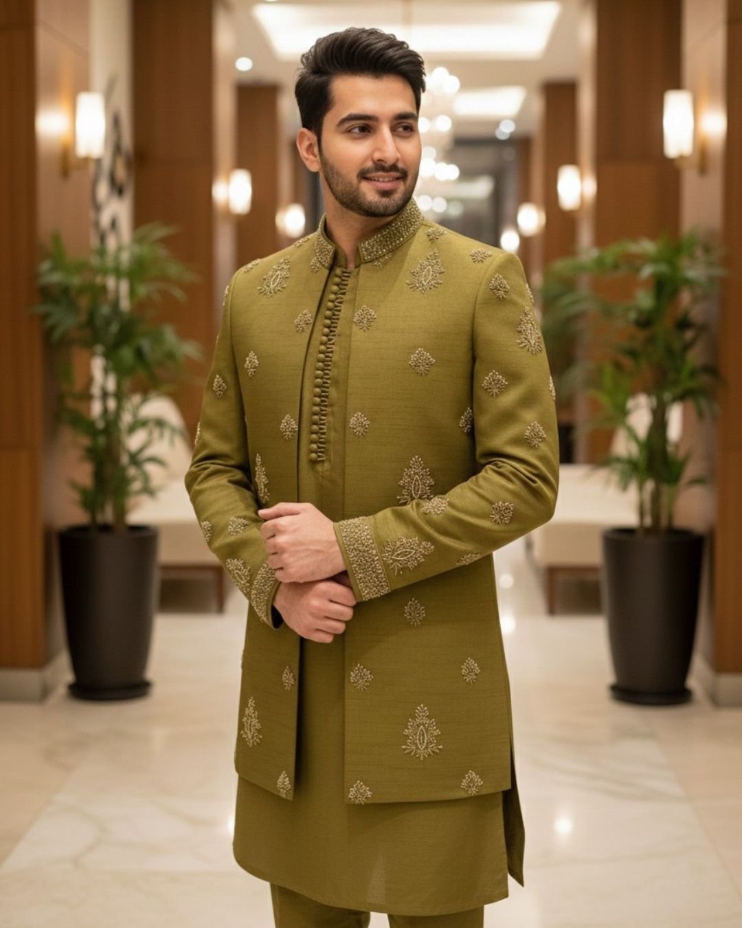 Luxury Mehndi outfits for brides and grooms