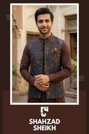 ST Masuri Royale Threadwork Waistcoat – Premium Masuri Fabric | WC-603